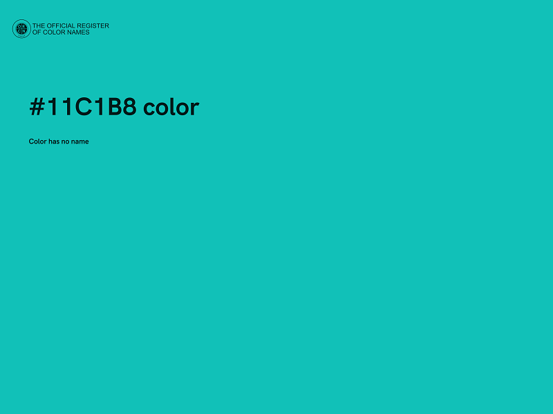 #11C1B8 color image