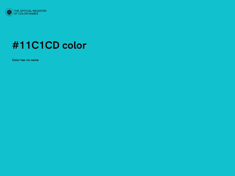 #11C1CD color image