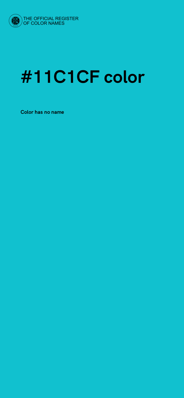 #11C1CF color image