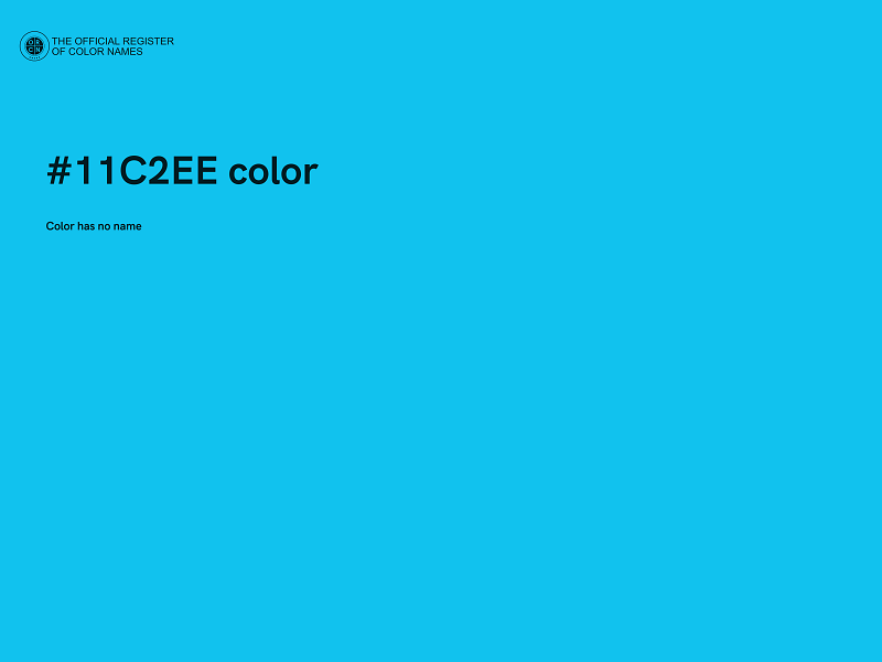 #11C2EE color image