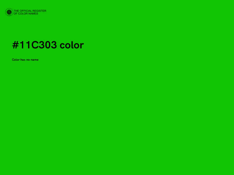#11C303 color image