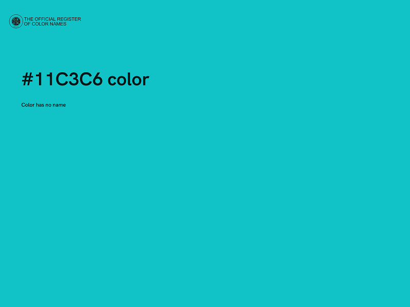 #11C3C6 color image