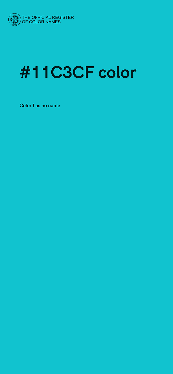 #11C3CF color image