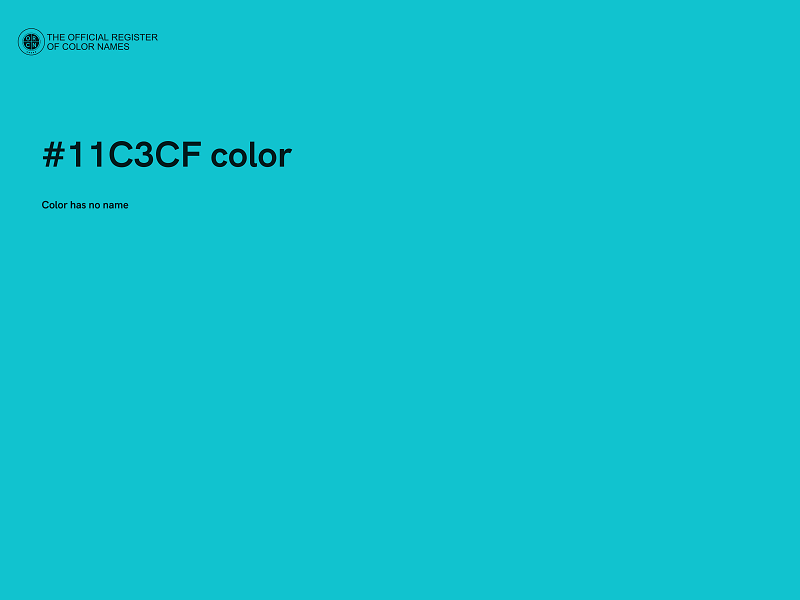 #11C3CF color image