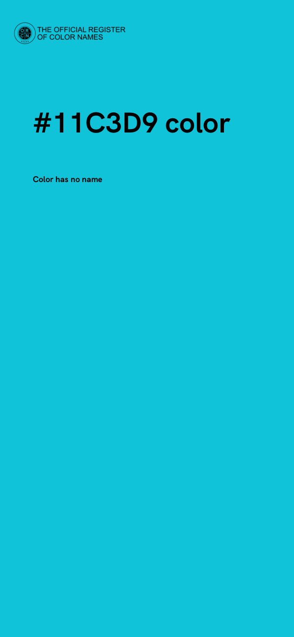 #11C3D9 color image