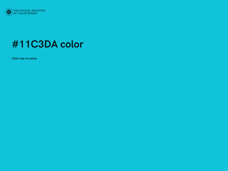 #11C3DA color image