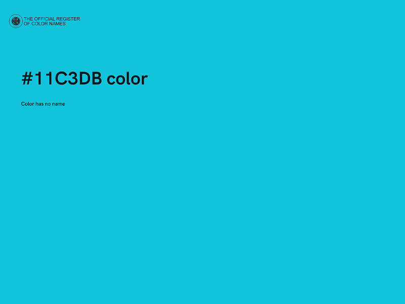 #11C3DB color image