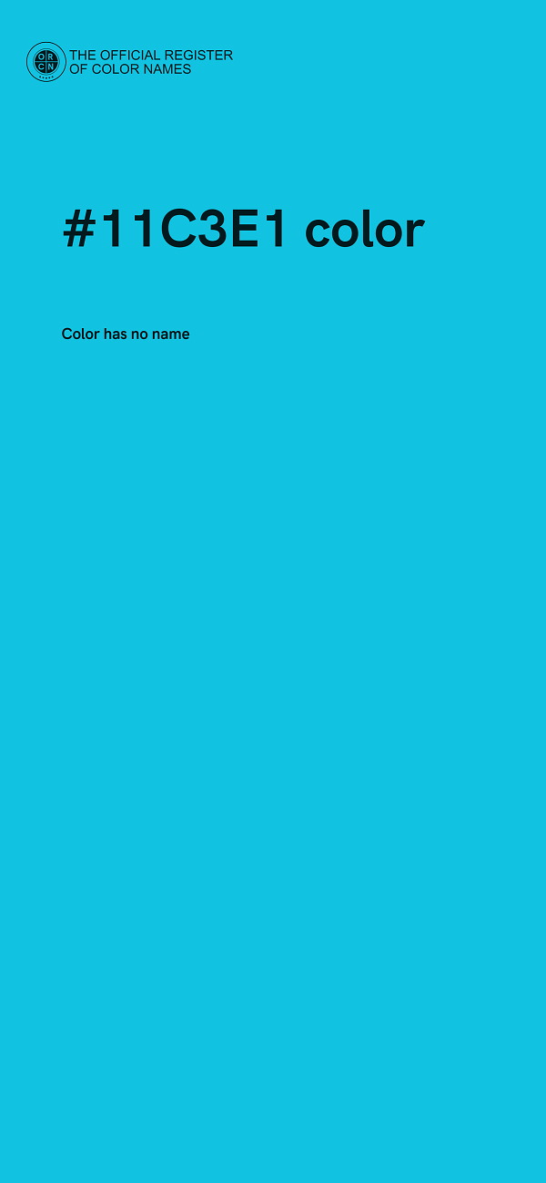 #11C3E1 color image