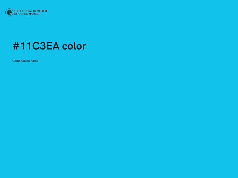 #11C3EA color image