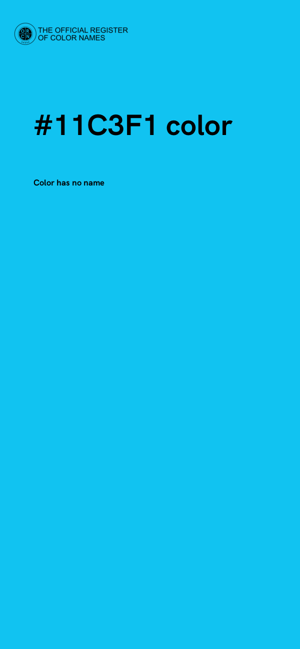 #11C3F1 color image