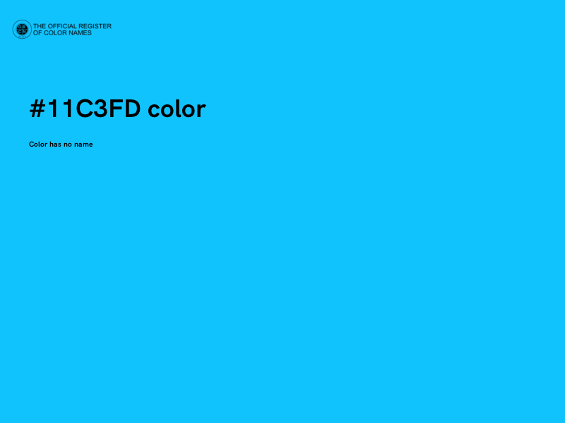 #11C3FD color image