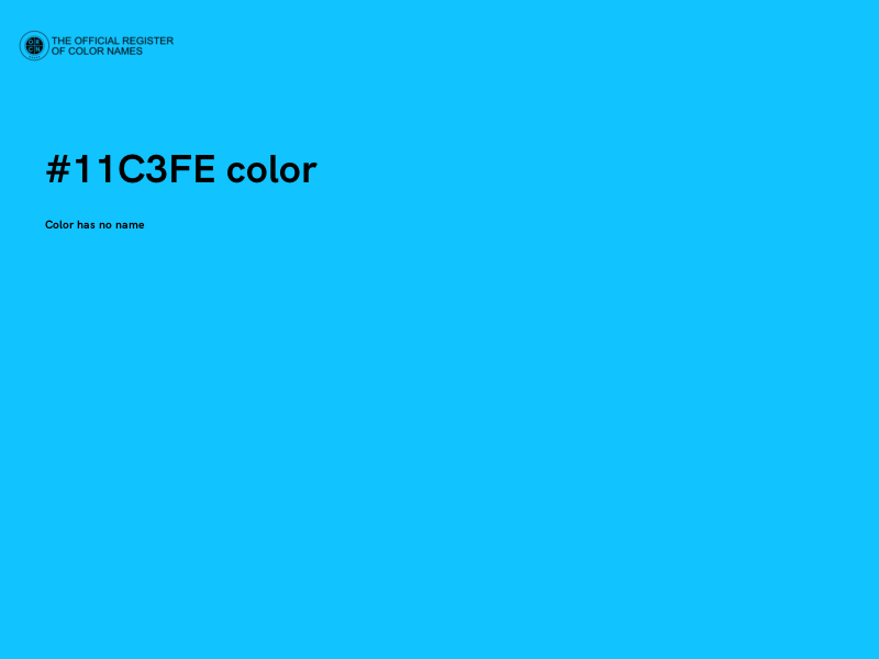 #11C3FE color image