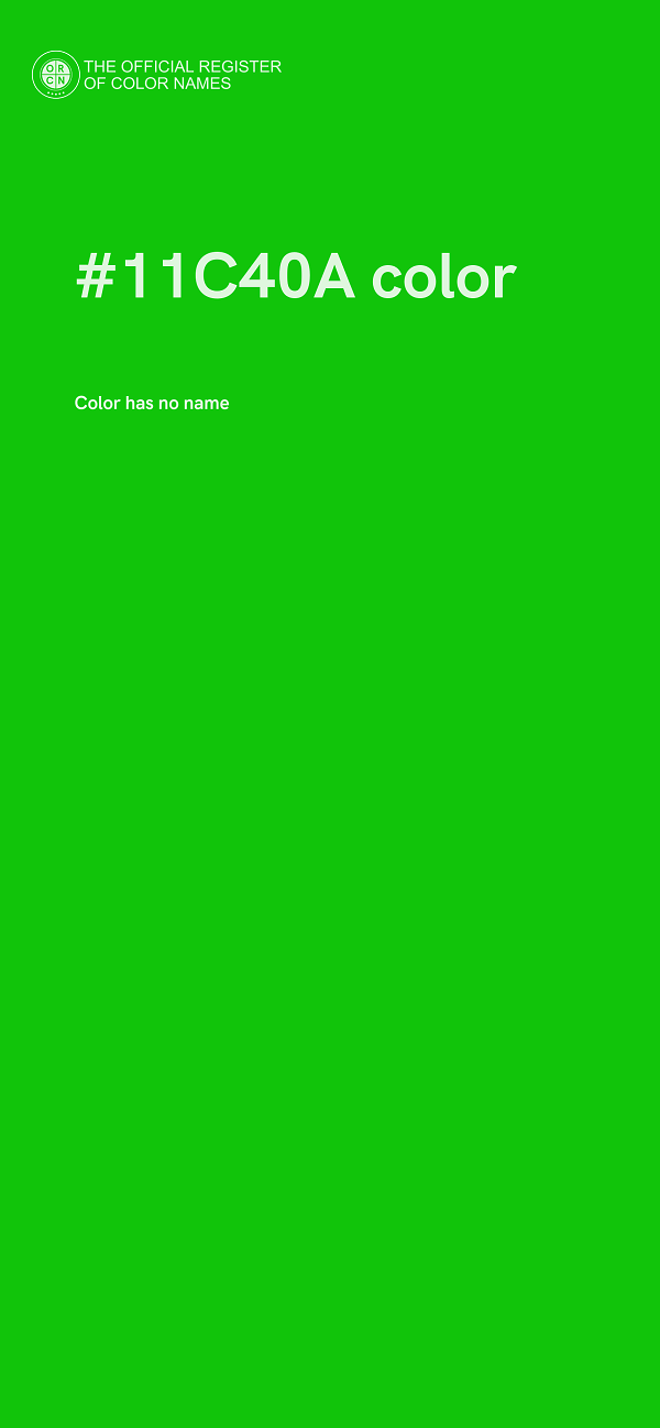 #11C40A color image