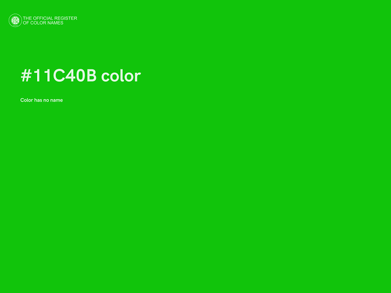 #11C40B color image