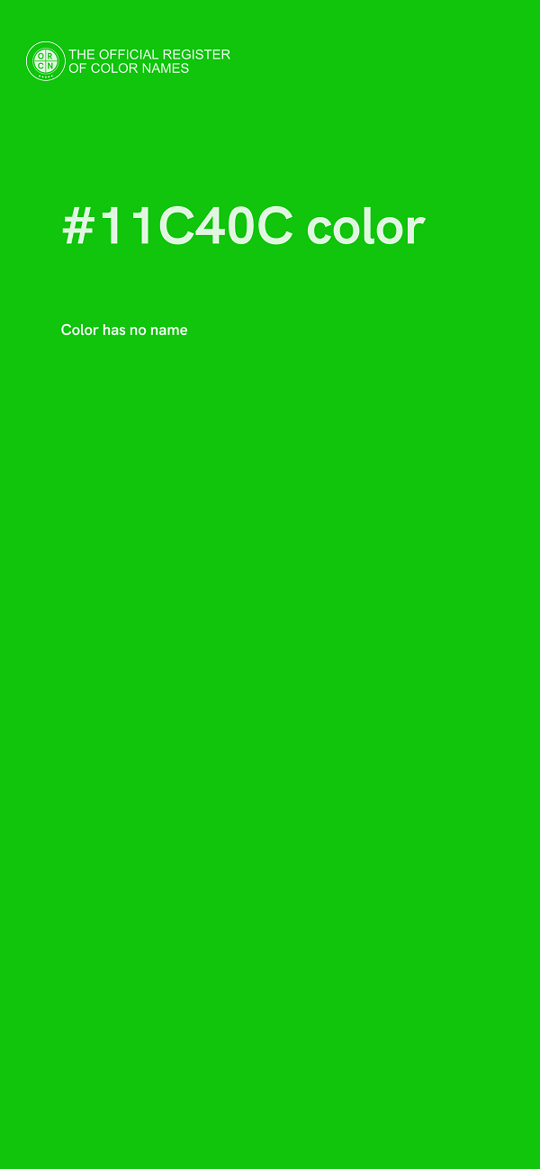 #11C40C color image