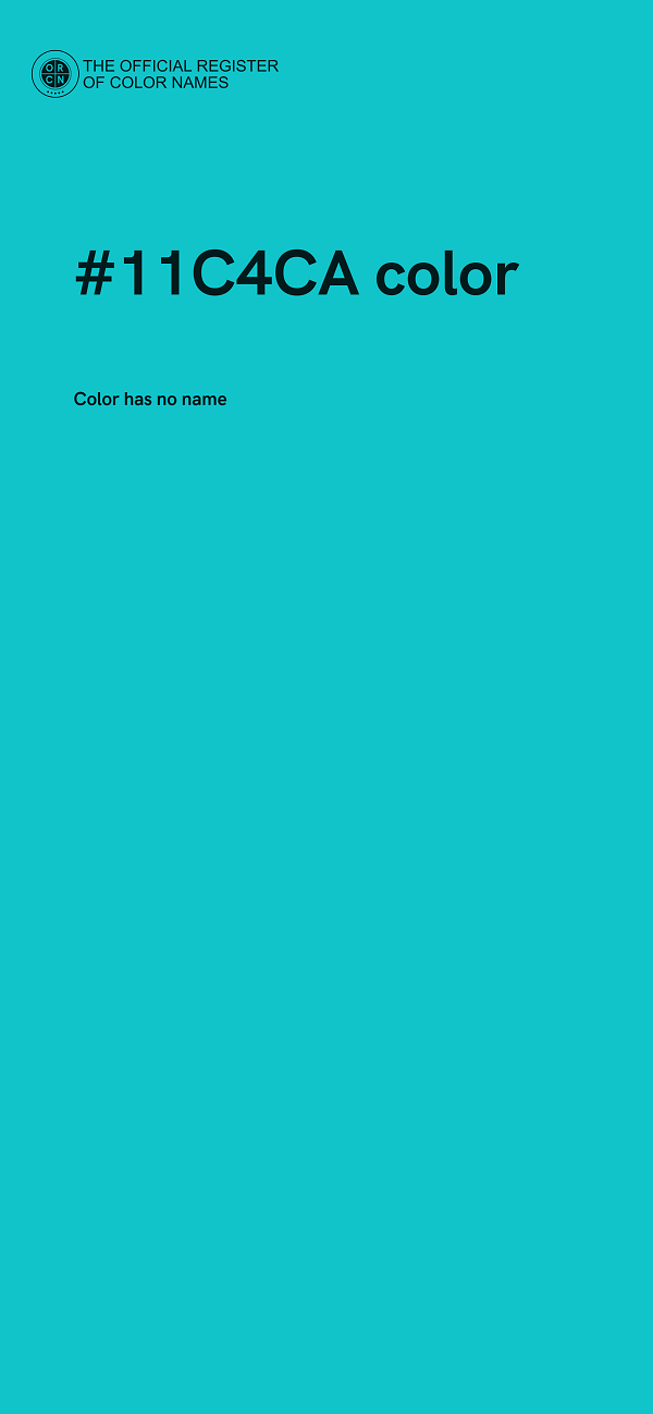 #11C4CA color image