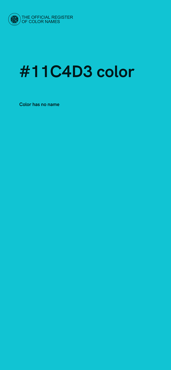 #11C4D3 color image