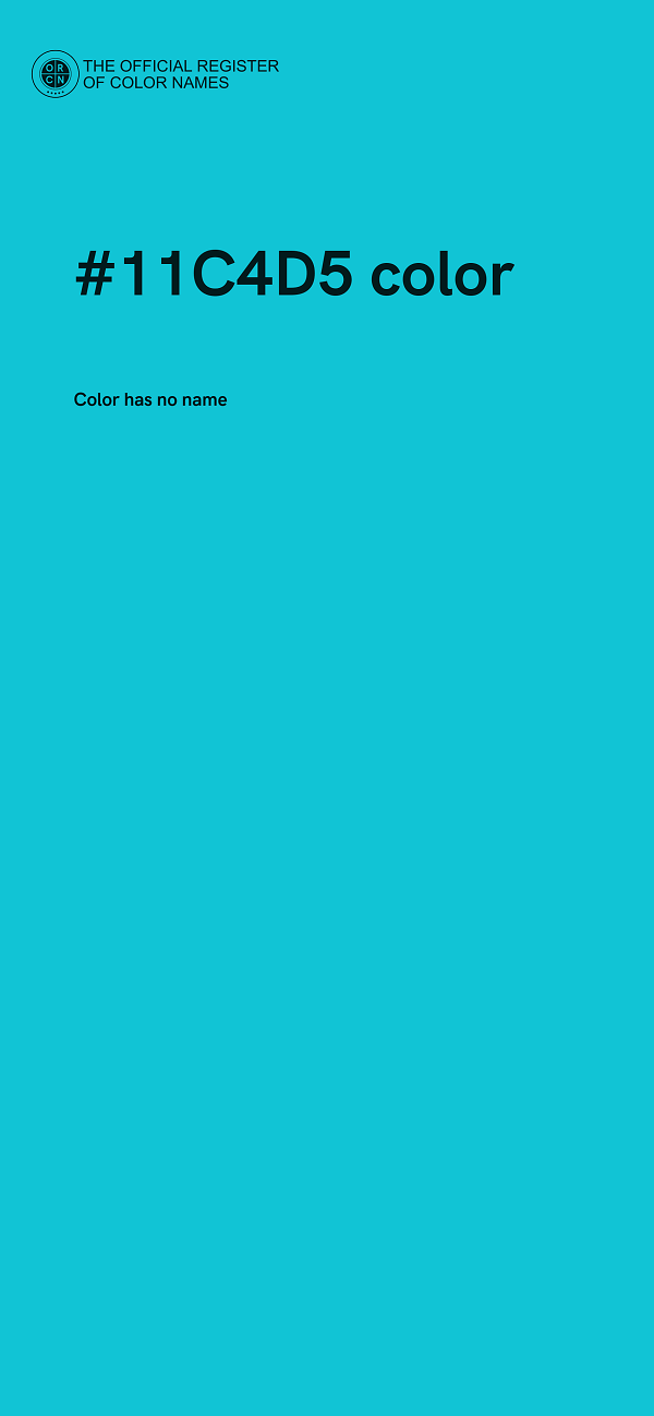 #11C4D5 color image