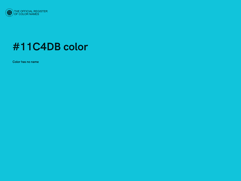 #11C4DB color image