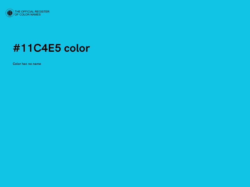 #11C4E5 color image