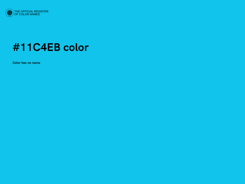 #11C4EB color image
