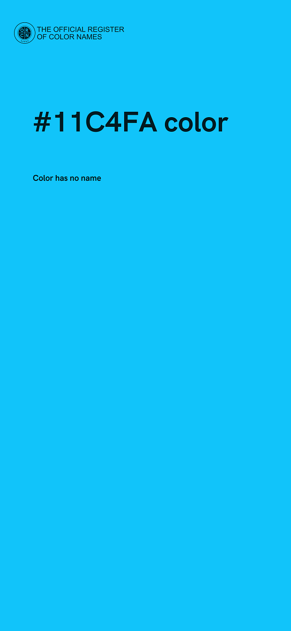 #11C4FA color image