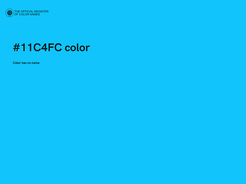 #11C4FC color image