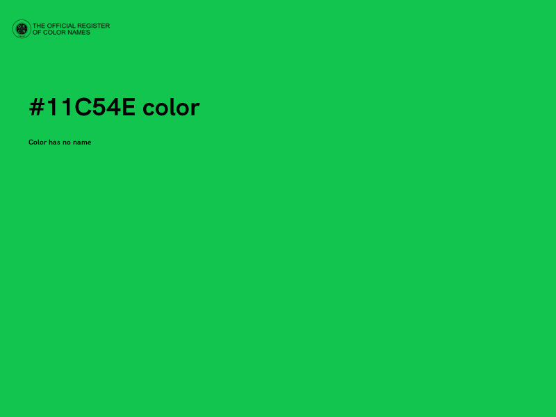 #11C54E color image
