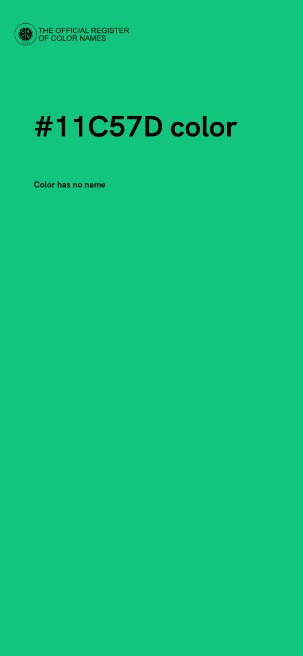 #11C57D color image
