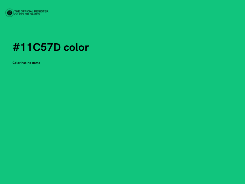 #11C57D color image