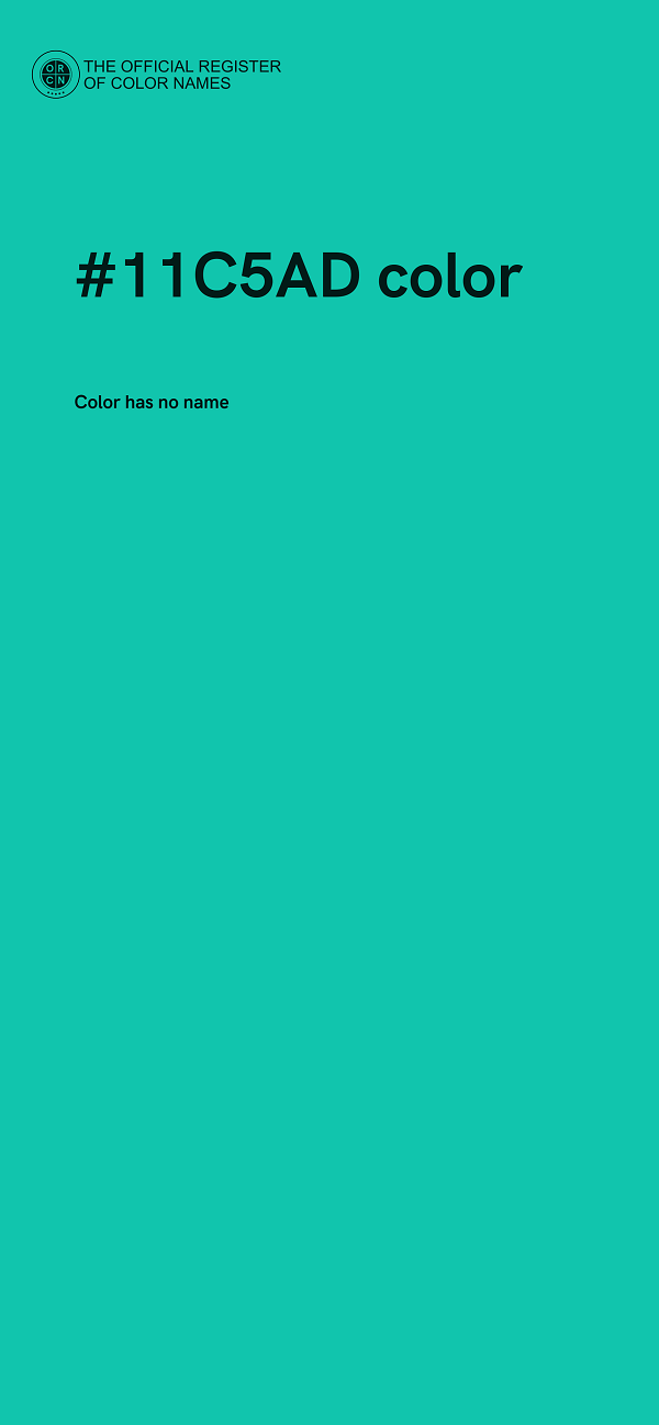 #11C5AD color image