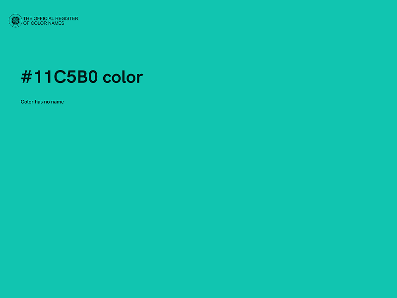 #11C5B0 color image