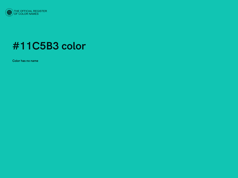 #11C5B3 color image