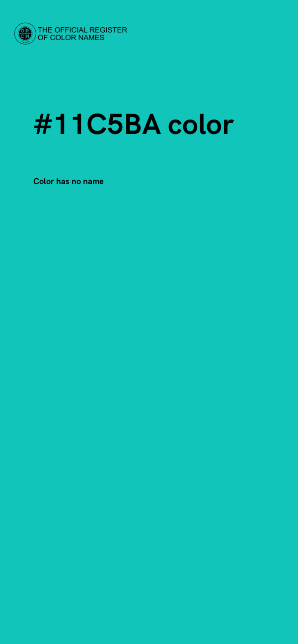 #11C5BA color image