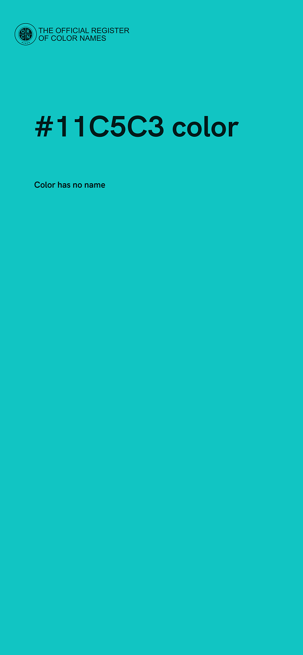 #11C5C3 color image