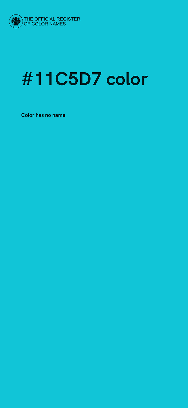 #11C5D7 color image