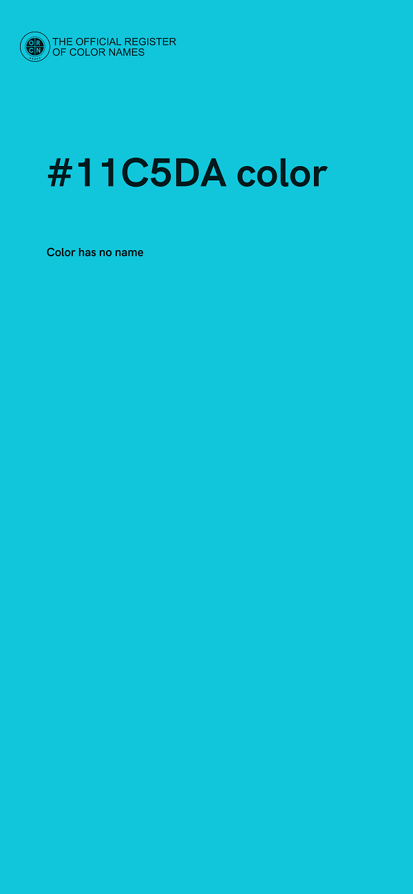 #11C5DA color image