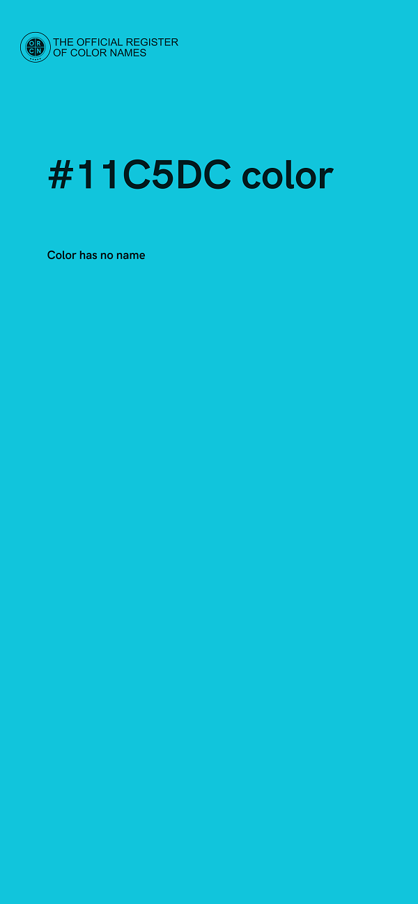 #11C5DC color image