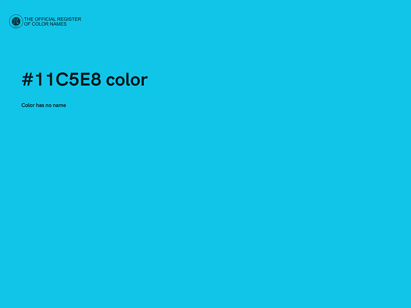 #11C5E8 color image