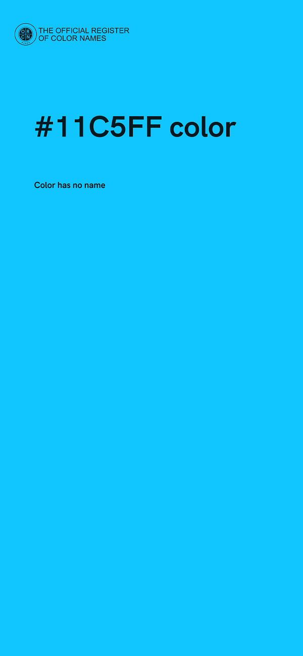 #11C5FF color image