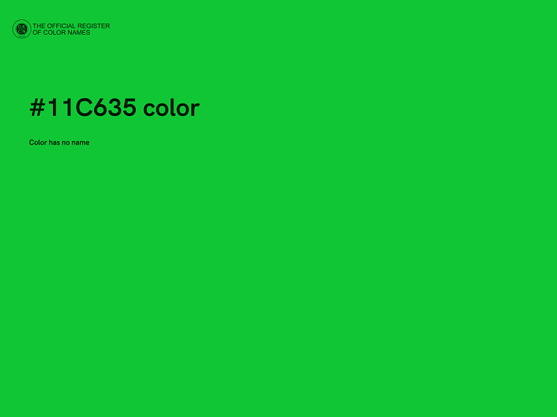 #11C635 color image