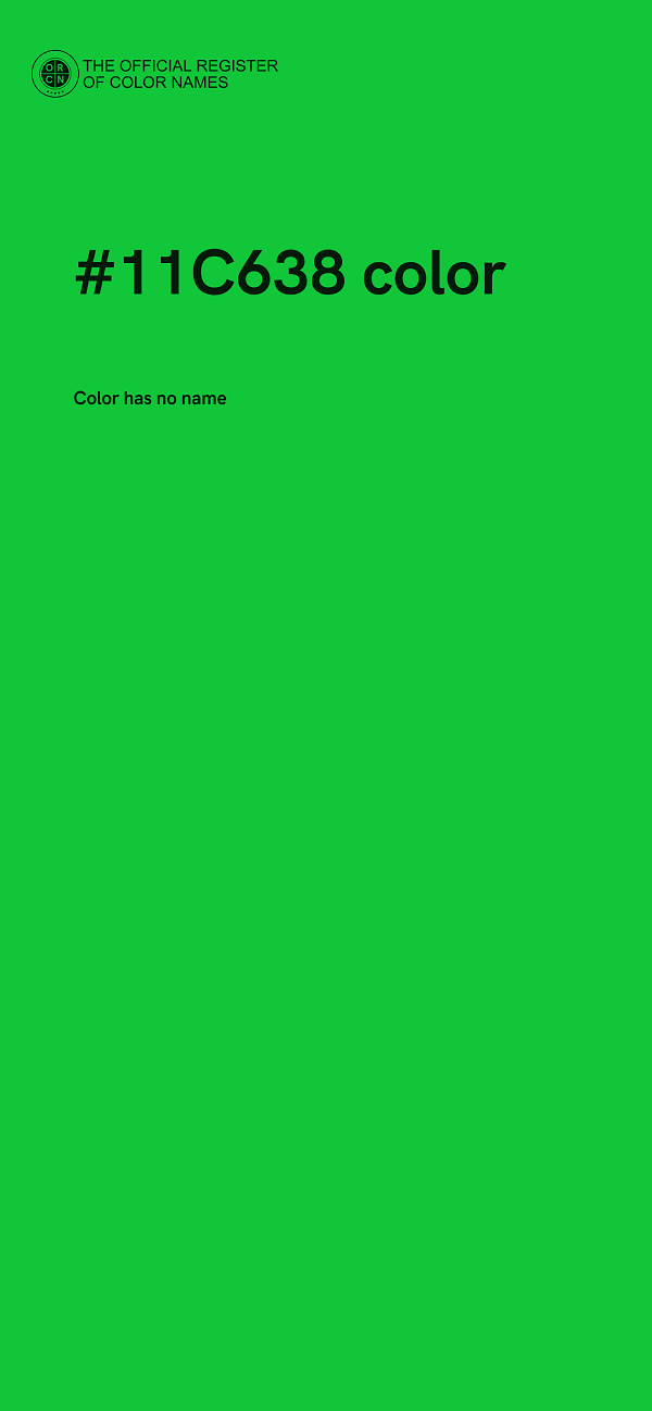 #11C638 color image