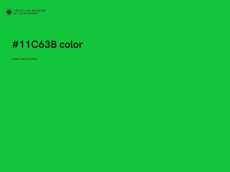 #11C63B color image