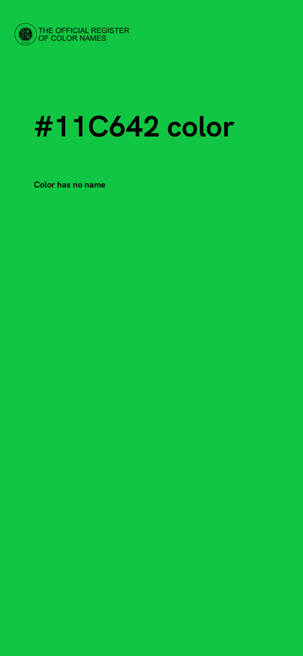 #11C642 color image