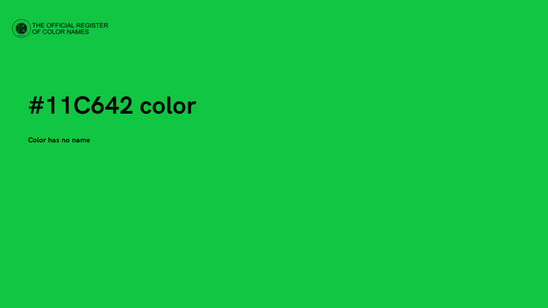 #11C642 color image