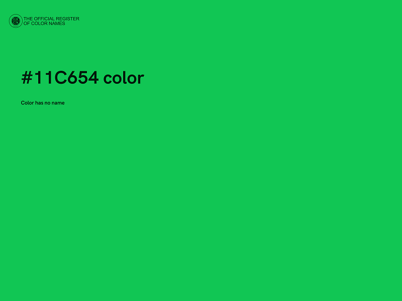 #11C654 color image