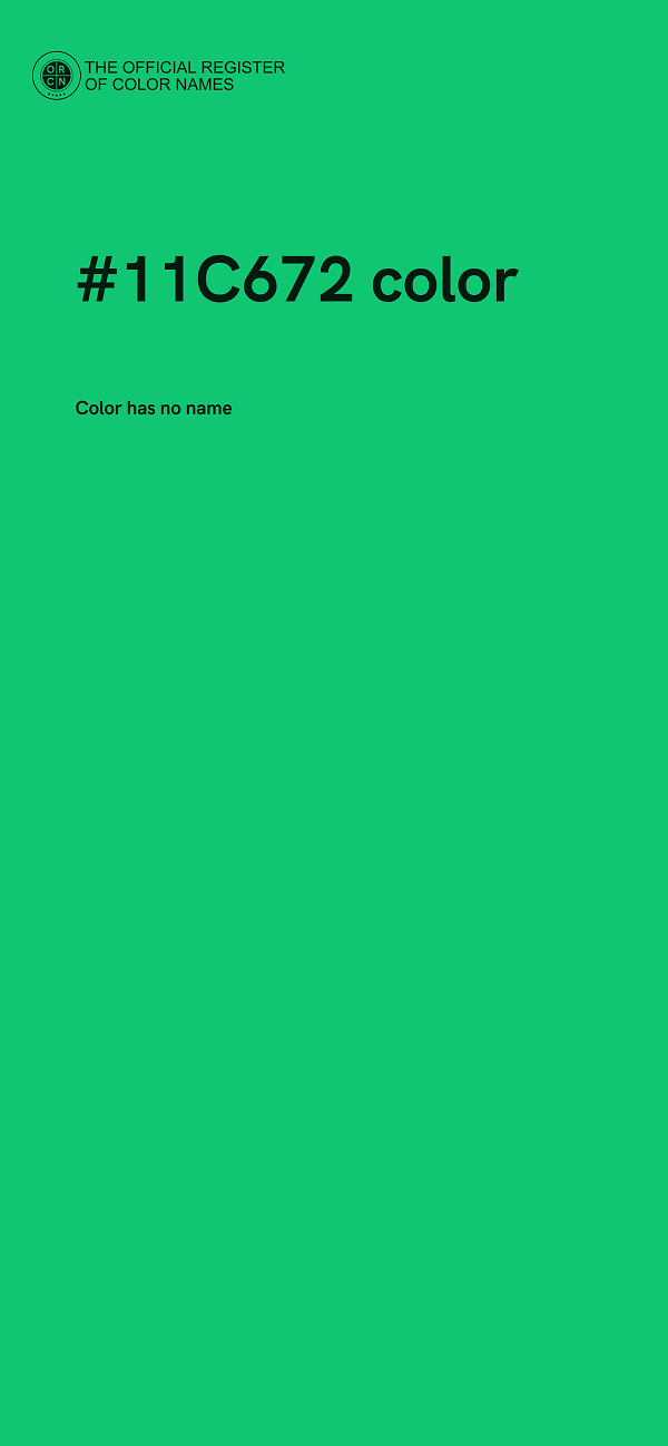#11C672 color image
