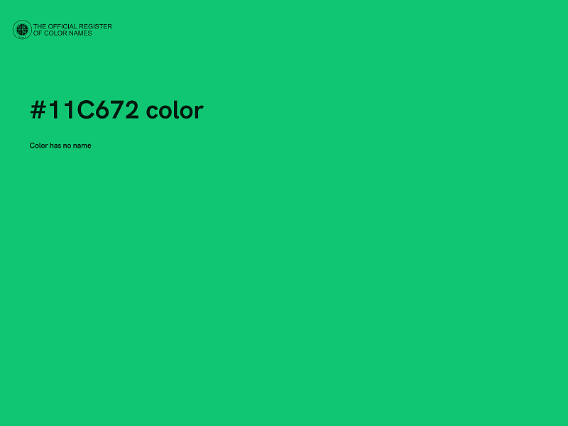 #11C672 color image