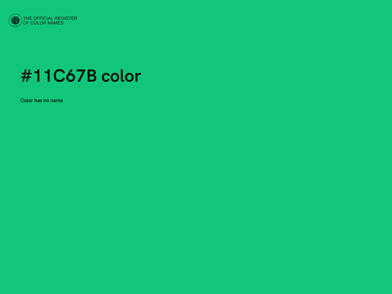#11C67B color image