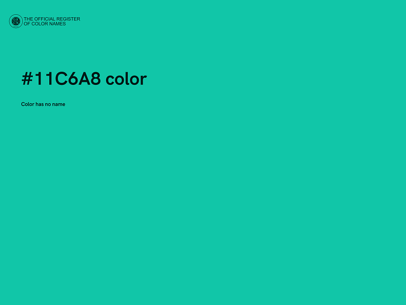 #11C6A8 color image